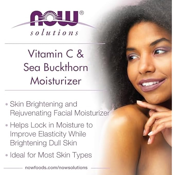 now FOODS VITAMIN C & SEA BUCKTHORN MOISTURIZER 59ML 2 FL OZ - Image 3